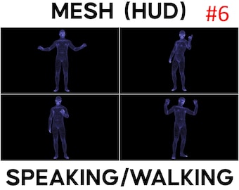 Futuristic Talking Mesh Man Animation, 3D Wireframe Running Character, HUD Style Digital Motion Loop #6