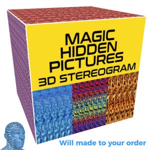 We create custom 3D stereograms (Magic Eye) with hidden images, autostereograms, and 3D optical illusions — made to order just for you!