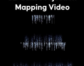 6 Tier Cake Mapping Template, 3D Projection Video MP4, Wedding Birthday Event Animation, Editable Canva Download