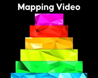 Anniversary Cake Projection Mapping Video, 3D Six Tier Animation (MP4), Editable Canva Template