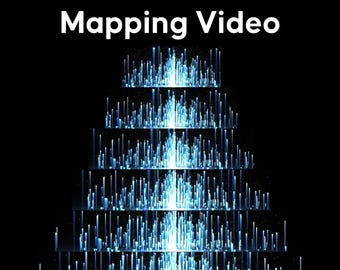 3D Cake Projection Mapping Video for 6 Tier Wedding Cake, Editable Canva Template, Birthday Animation MP4, Event Visual