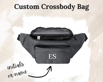 Personalized Crossbody bag with Name or Initials, Customized Bag