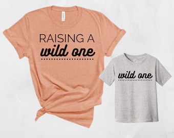 Wild One Tee, Mama and Mini, Matching Custom Shirts, 1st Birthday Shirts, Wild One Family