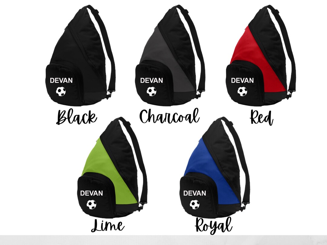 Personalized Soccer Backpack With Name & Soccer Ball, Customized Sports