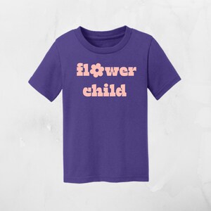 Flower Child Shirt, Toddler Tee, Hippie Girls Shirt, Retro Flower Kids Shirt