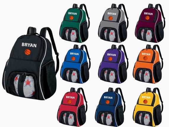 Customized Basketball Bags & Backpacks, Engraved Team Backpacks