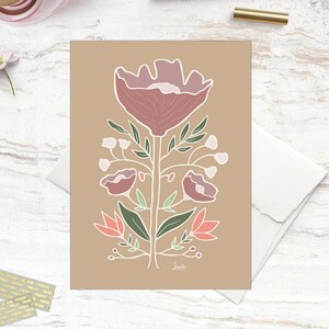 Note Card Set Emma Vine / Floral / Postcard / Set of Note Cards / Greeting Cards / Blank Card / Gift for Mom / Blank Card Set / Notes
