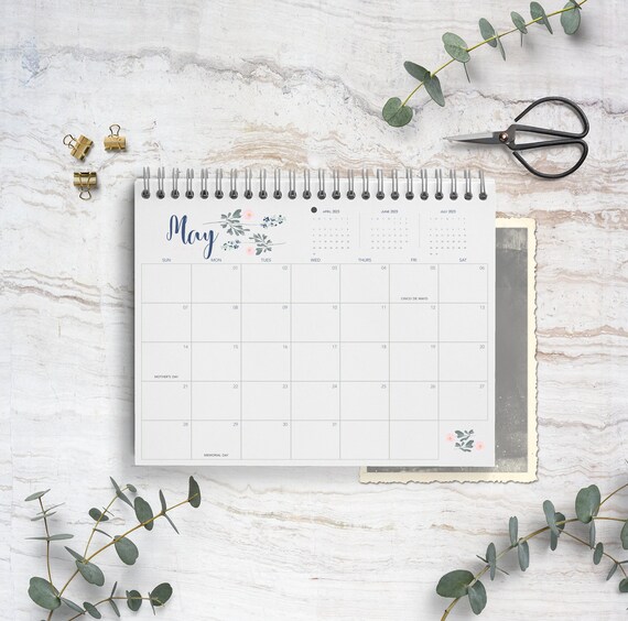 2024 Calendar Magnolia / 2024 Calendar / School Year / Spiral Bound Calendar  / Calendar / Organizer / Planner / Gift for Wife / 2024 - Etsy