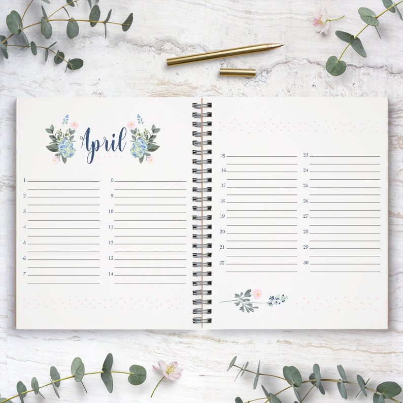 Wedding Guestbook Magnolia / Wedding Guest Book Perpetual Etsy