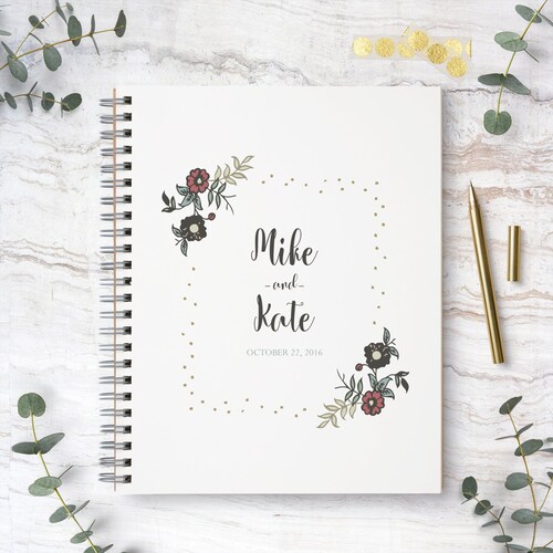 Wedding Guestbook Moonlight / Guest Book / Perpetual Calendar Etsy