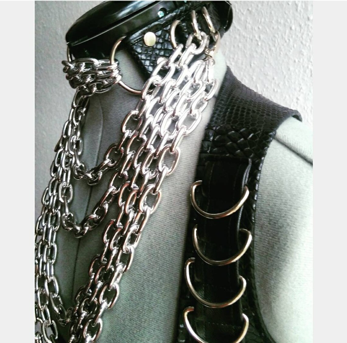 Heavy Chain Collar Etsy
