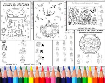 Party coloring page | Etsy