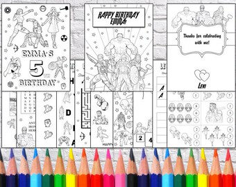 Party coloring page | Etsy