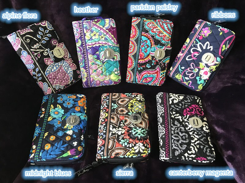 Handmade Turnlock Wallet Multi Retired Patterns Vera Bradley Etsy