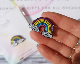 Insignias de esmalte: Arcoíris, Afirmaciones positivas, Accesorios para cordones