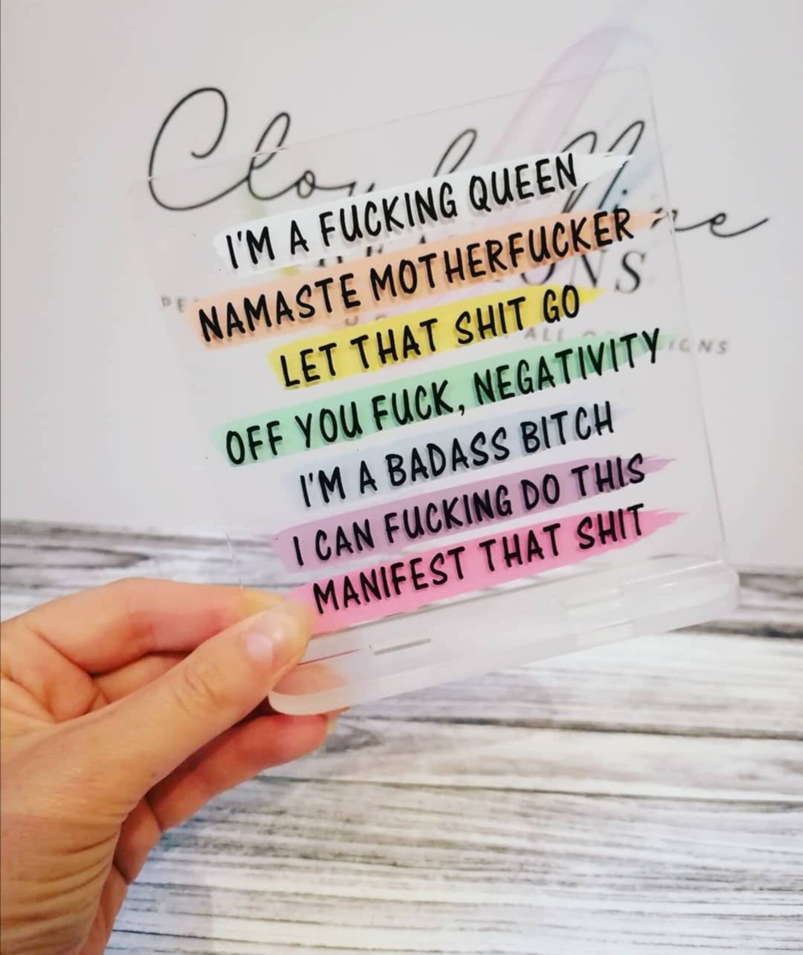 daily-affirmations-sweary-affirmations-pick-me-up-gift-etsy