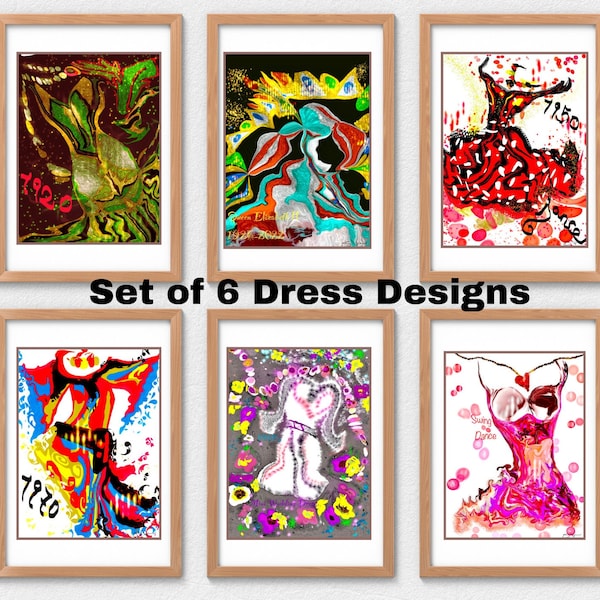 Dress Designer gifts cheap art digital art personalized gifts Amazon art print gift sets wallpaper wall decor invitation card decal sticker
