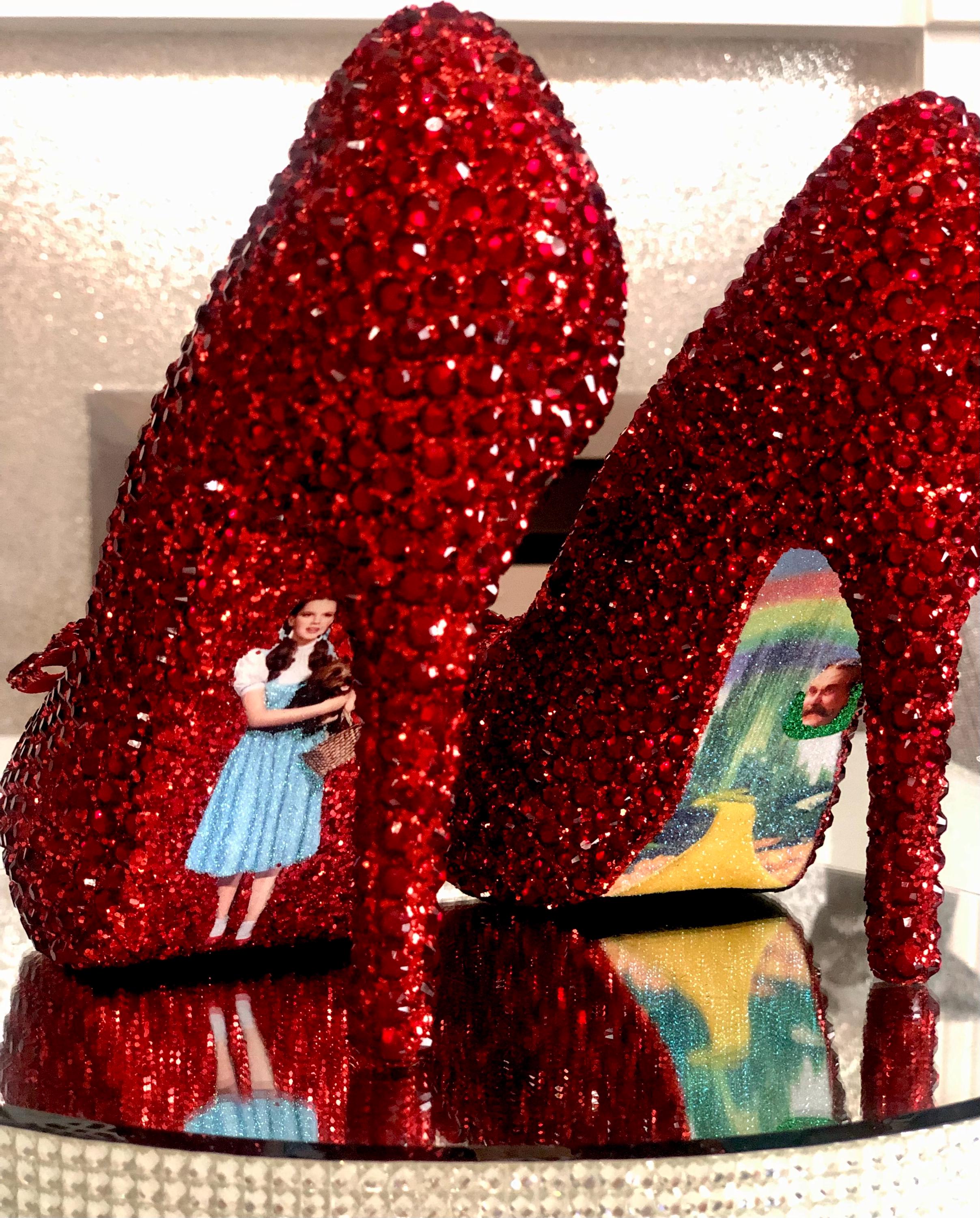 Ruby Slippers Red Crystal Wizard of Oz Heels: Sparkle Bridal Shoes - Etsy