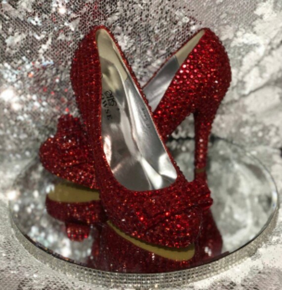 Ruby red wedding shoes clearance