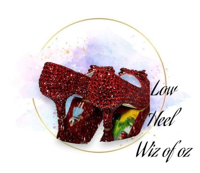 Ruby Slippers Red Crystal Bridal Shoes: Wizard of Oz Wedding Slippers ...