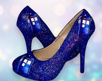 Dr who shoes bridal pumps doctor who pumps galaxy shoes