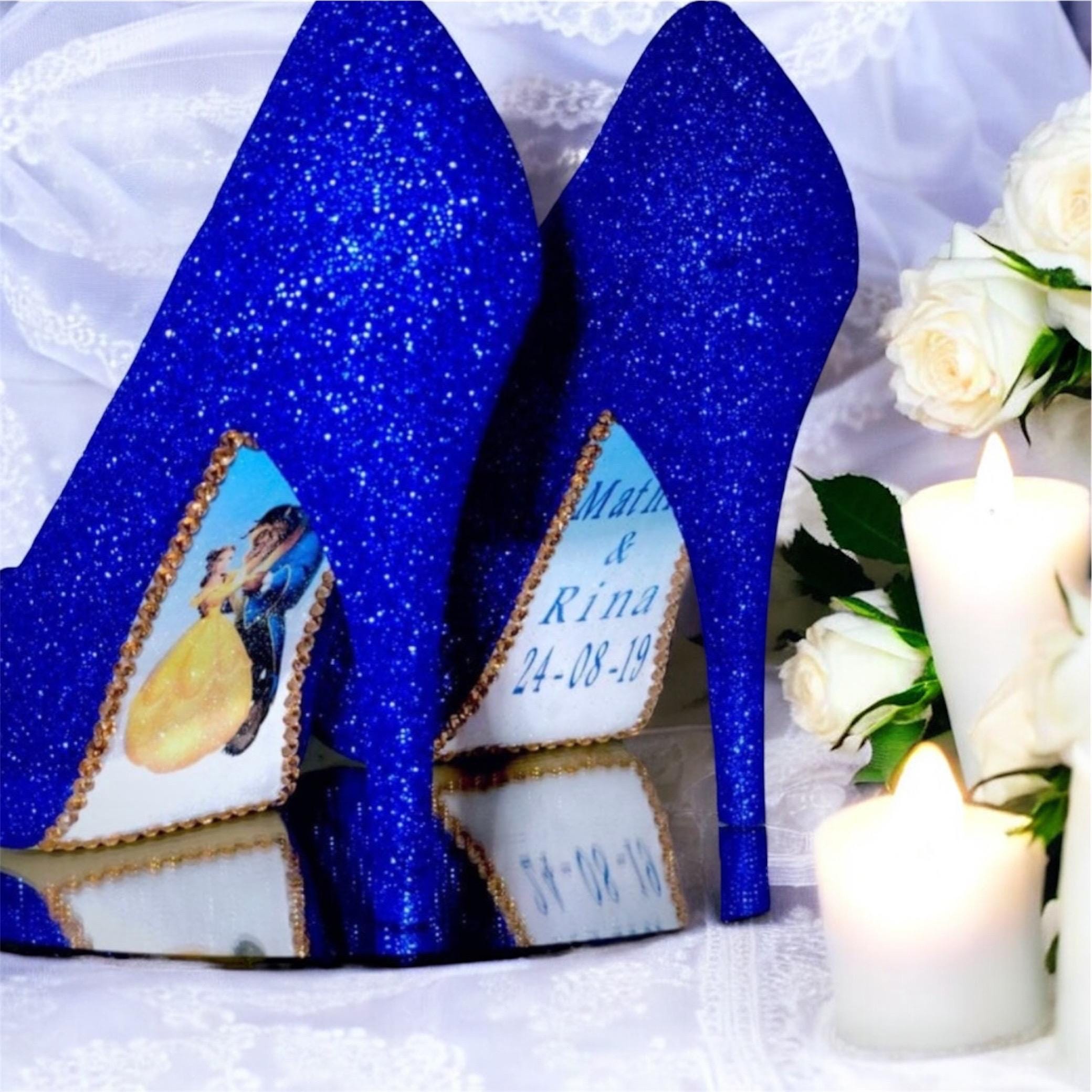 Royal Blue Low Heels