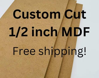 Madera MDF cortada a medida, 1/2 pulgada de espesor, artesanía y señalización