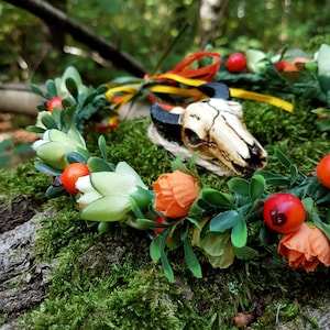 Autumn Colours Flower Crown - Autumn Hair Accessoirise - Fairy Accessory - Autumn Wedding