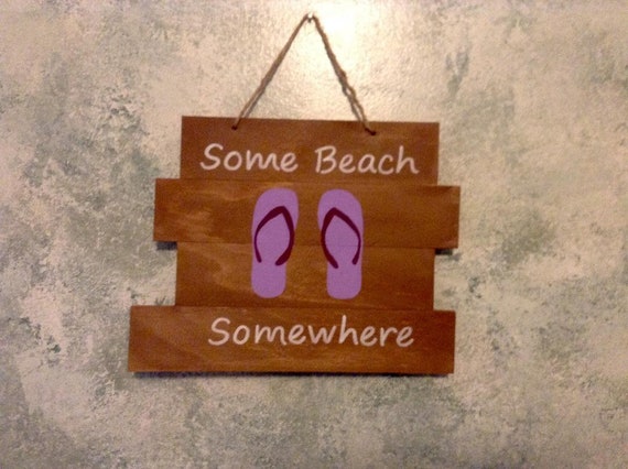 wooden flip flops home decor