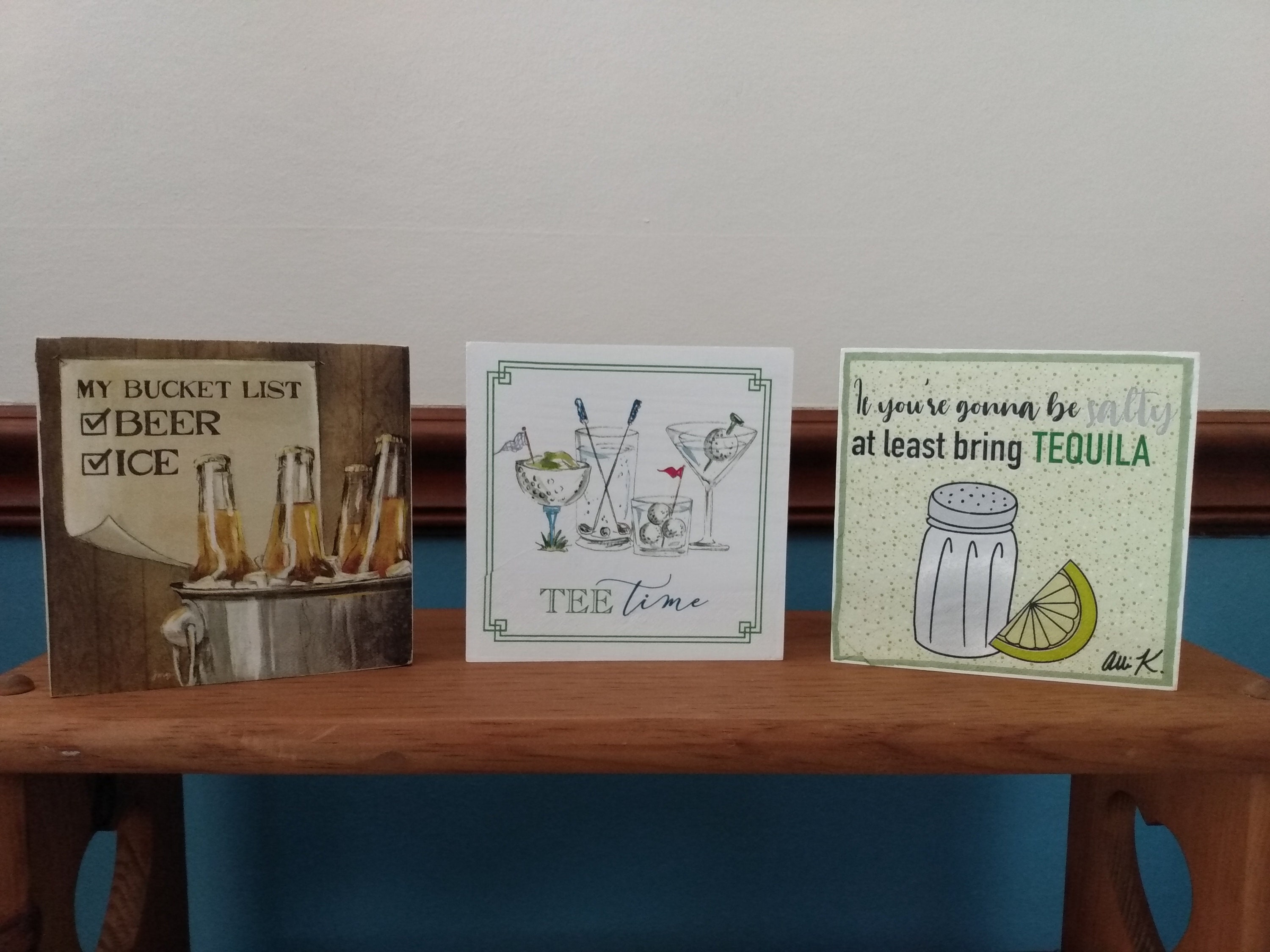 Funny Booze Signs, Shelf Sitters, Bar Decor, Man Cave Decor, She Shed Decor, Beer Signs, Tequila Sign, Golf Signs, Funny Christmas Gifts