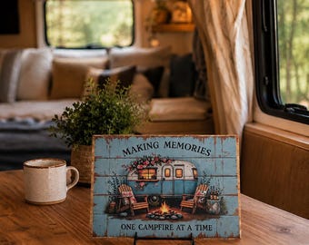 Farmhouse Camper Sign: Making Memories, RV Decor