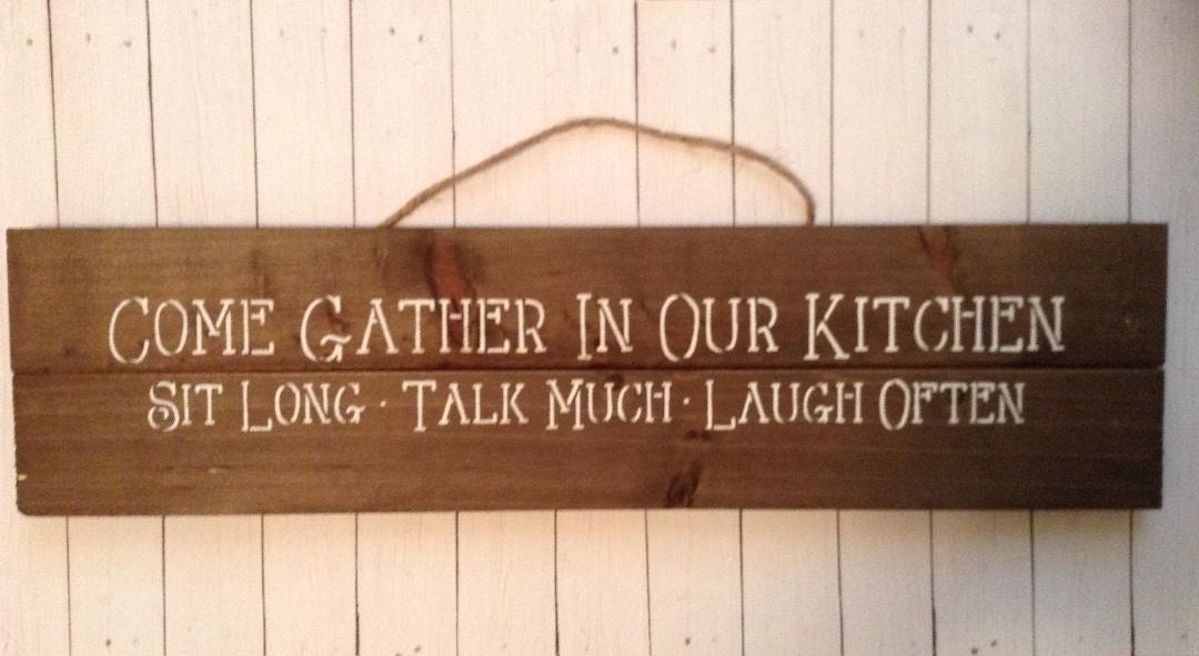 Rustic Kitchen Wall Decor Rustic Farmhouse Kitchen Signs Etsy