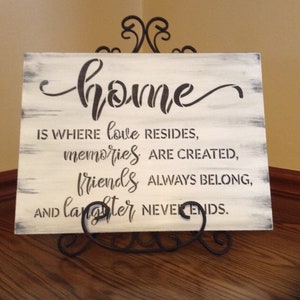 Farmhouse Wood Sign, Living Room Decor, Rustic Home Decor, Wife Birthday Gift, Living Room Wall Art, Mom Mothers Day Gift, Housewarming Gift