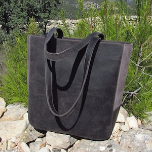 Leather tote bag. Brown leather handbag. Brown leather tote bag. Handmade leather purse.
