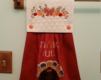 Autumn harvest kitchen towel 1