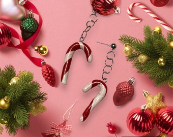 Candy Cane earrings