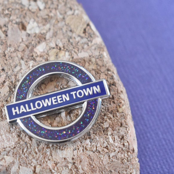 Next Stop Disney - Halloween Town - enamel pin