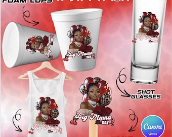 Styrofoam Cup Sticker Design template, Shot Glass Sticker Template, Design for Cups, Cup Design Template Editable in Canva,  Leopard Theme,