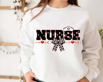 Verpleegkundige boog png, retro verpleegster png, retro verpleegster leven png, verpleegshirt png, verpleegkundig onderwijs, RN CNA verpleegkundige sublimatieontwerp, verpleegkundige png-ontwerp