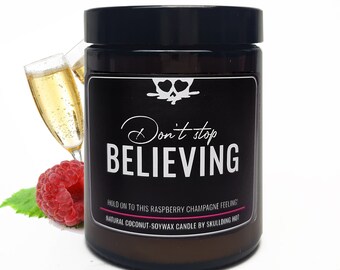Don't stop believing geurkaars - Scented candle