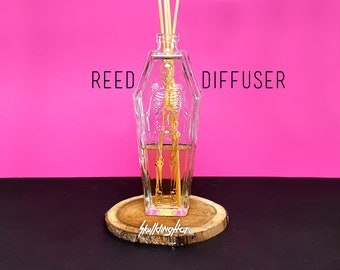 Doodskist / Coffin reed diffuser - geurstokjes