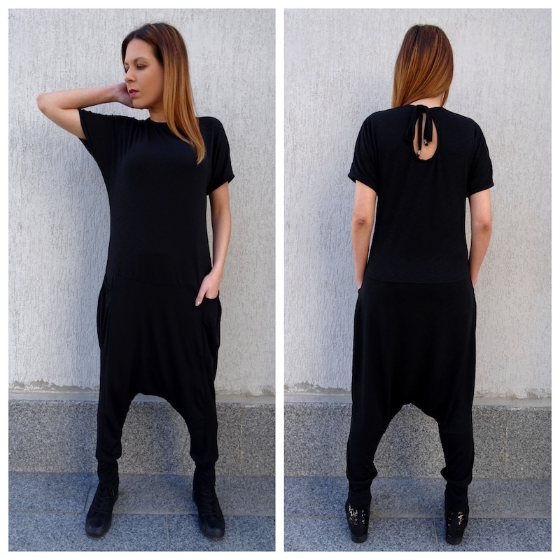 Women's Sloth Print Sleeveless Harem Jumpsuit main image 1