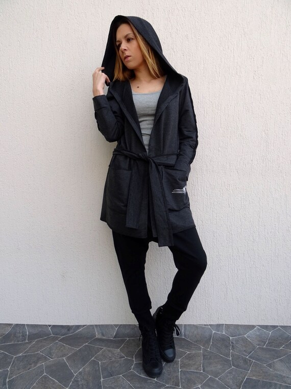 Hooded Coat Plus Size Womens Trench Hoodie Australia Hooded Coat Plus Size Womens, Gray Trench Coat Hoodie