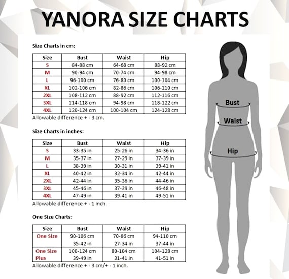 Womens Blouse Size Chart