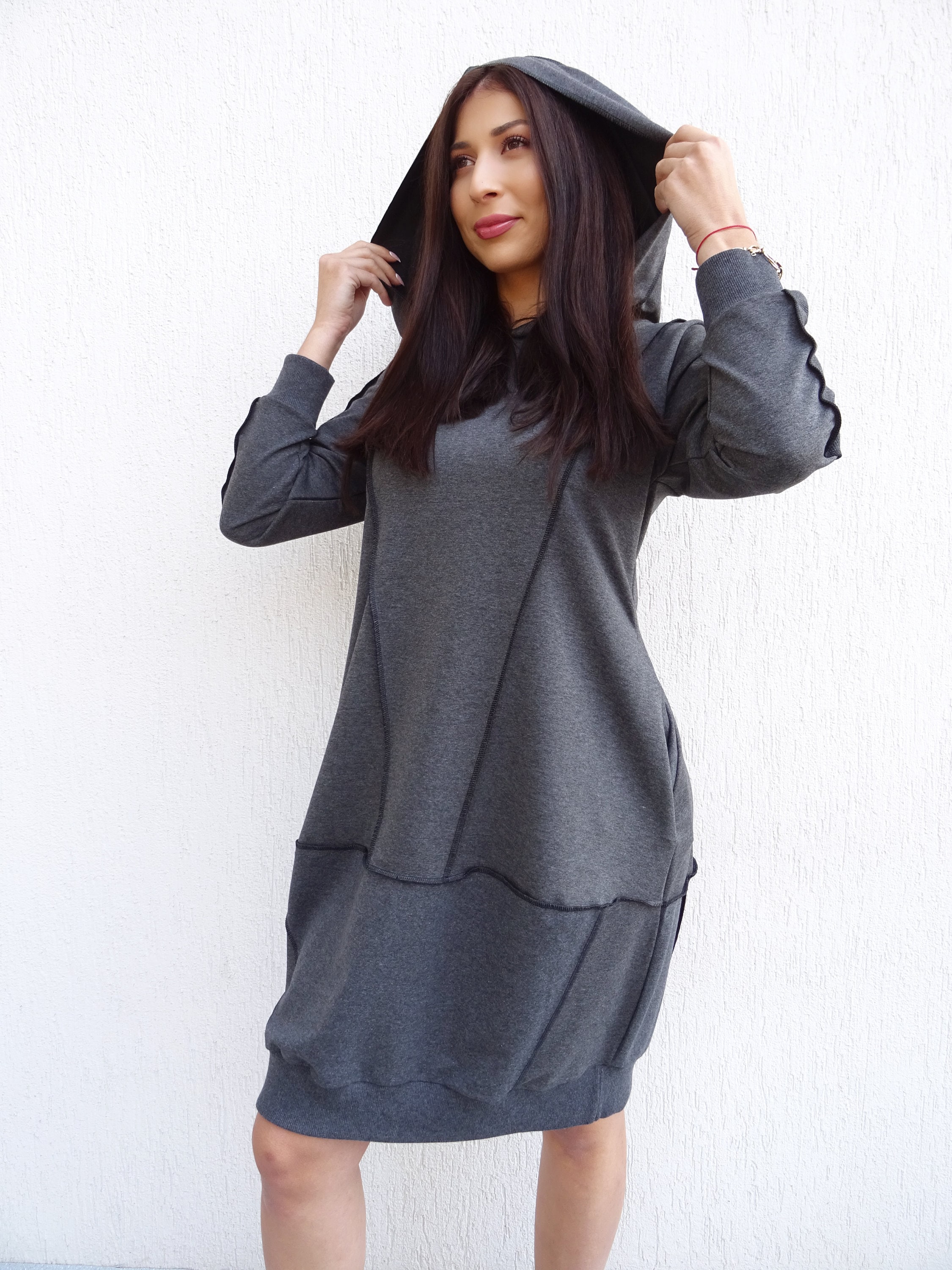 Long Hoodie Dress - Etsy
