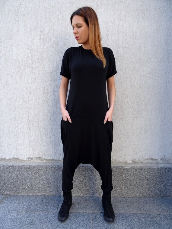 boho black jumpsuit