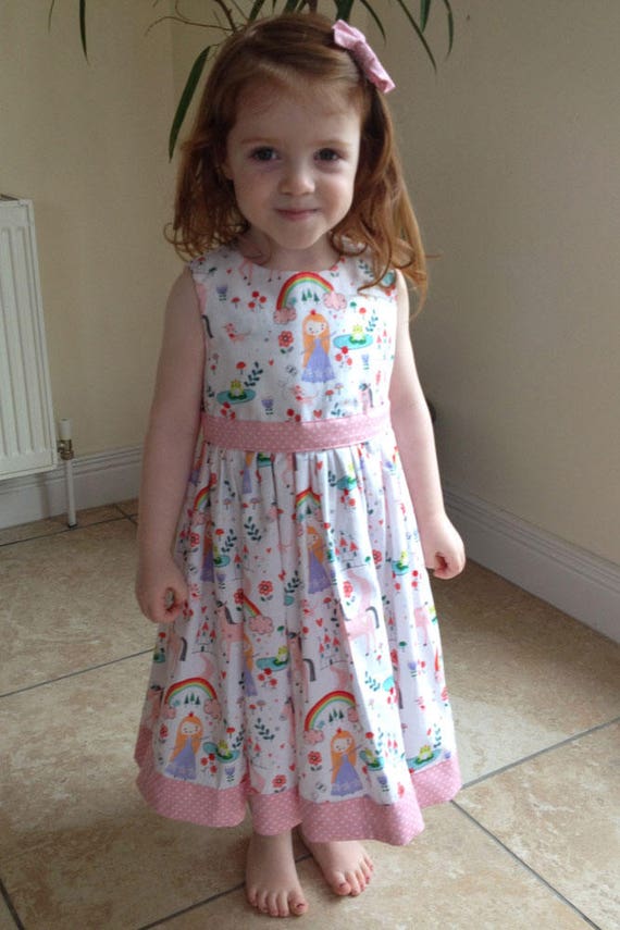 unicorn little girl dress