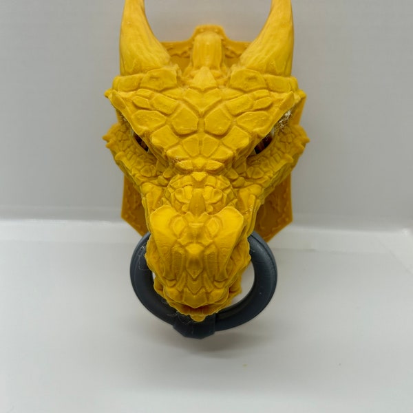 Dragon Head Door Knocker - Ready for Paint or Leave as is