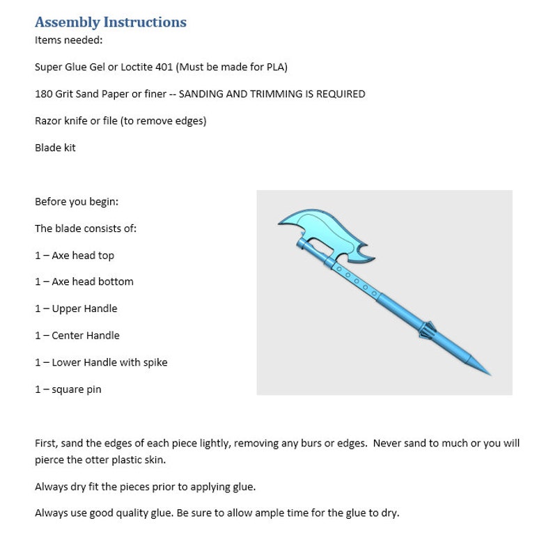 A Scythe similar to that seen Buffy the Vampire Slayer and other movies Plastic Kit image 3