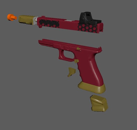 A Prop Styled After Deadshots Glock 17 Zev